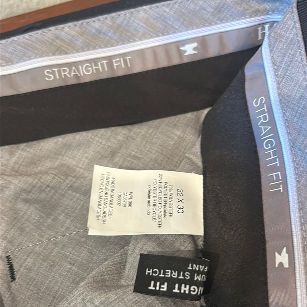 Men's Straight Fit black Pants 32x 30